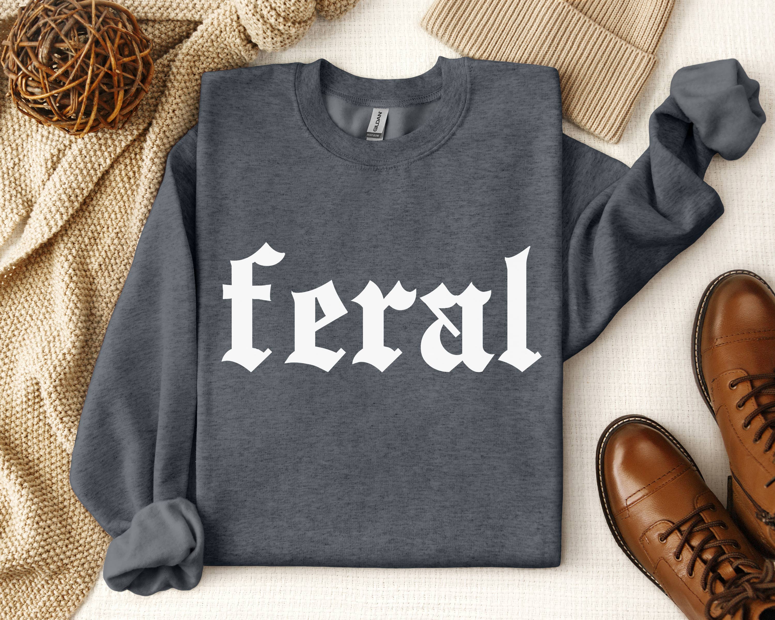 CMD Wholesale - Wholesale Graphic Sweatshirt - Unisex - Feral Sweatshirt1