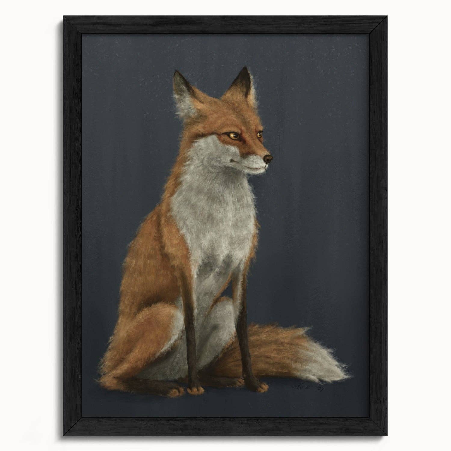 The Ugly Cat Studio - Wholesale Art Print - Red Fox Fine Art Print - Blue Edition15