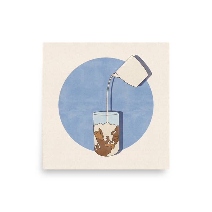 8x8 Coffee Art Print for wholesale by Brooke Finally