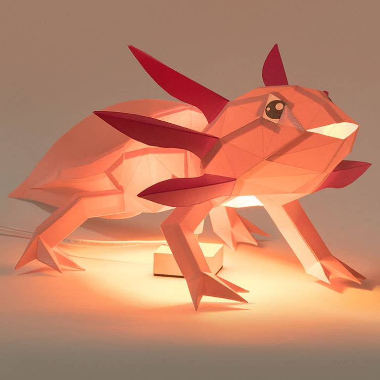 PAPERCRAFT WORLD - Wholesale DIY Craft Kit - Axolotl 3D Origami Model PaperCraft, Animal Lamp22