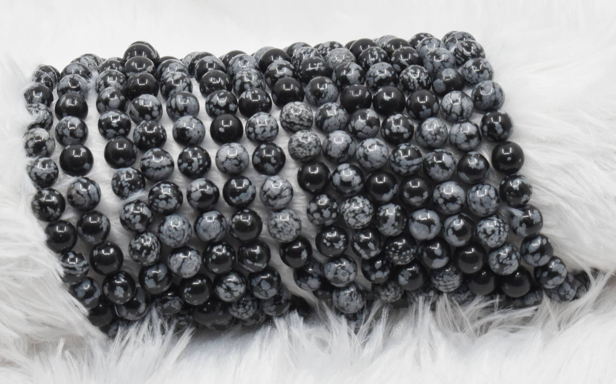 Soothing Crystals - Wholesale Beads - Crystals Jewelry | Snowflake Black Obsidian | Gemstone Beads2