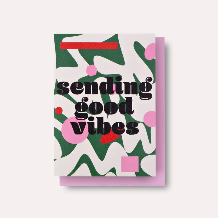 The Completist - Wholesale Everyday Greeting Card - August Good Vibes Card