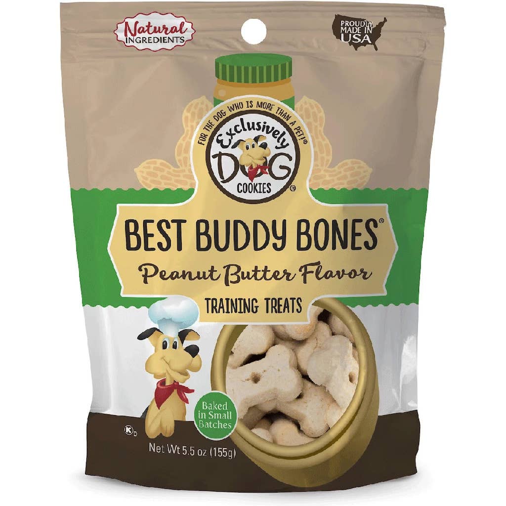 King Wholesale Pet Goods - Wholesale Pet Treats - Dog - EXCLUSIVELY PET Best Buddy Bones Peanut Butter 5.5oz0
