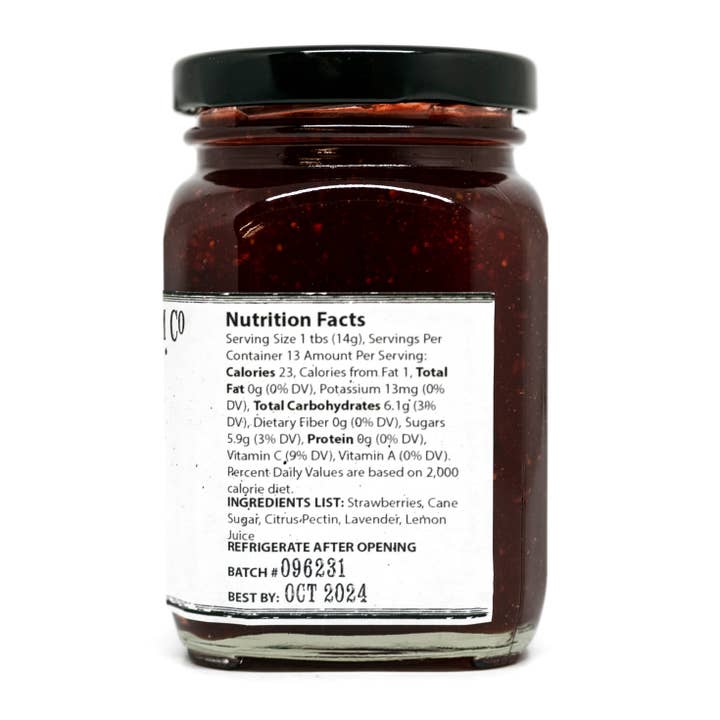 Small Batch Jam Co. - Wholesale Jam/Jelly - Strawberry Lavender Jam2