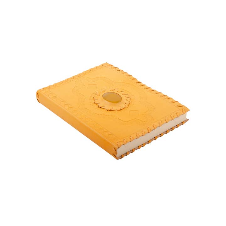 Namaste - Wholesale Notebook - Leather Notebook With Dyed Stone Insert3