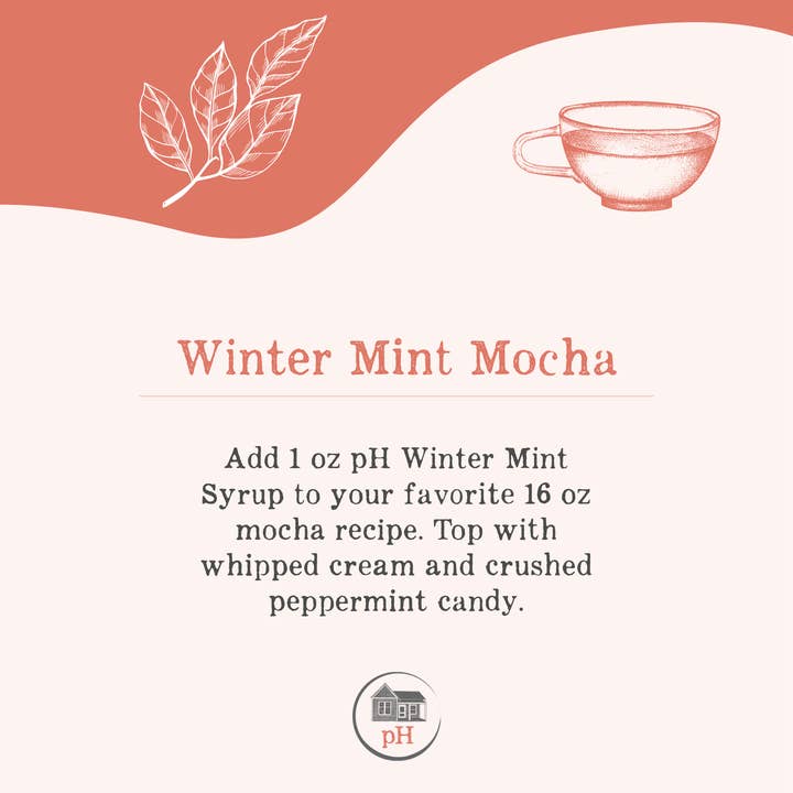 Pink House Alchemy - Wholesale Cocktail Mix/Syrup - Winter Mint Syrup