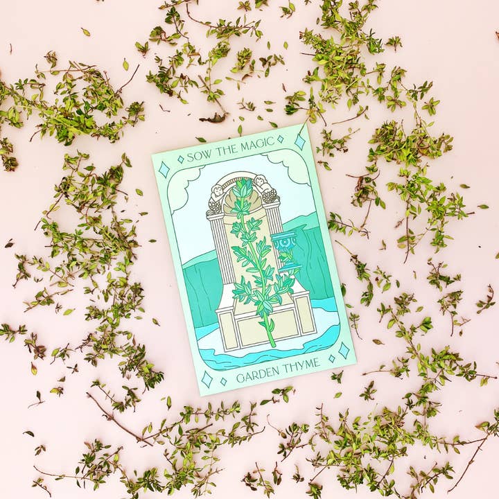 Sow the Magic - Wholesale Tarot Cards - Garden Thyme Tarot Garden + Gift Seed Packet