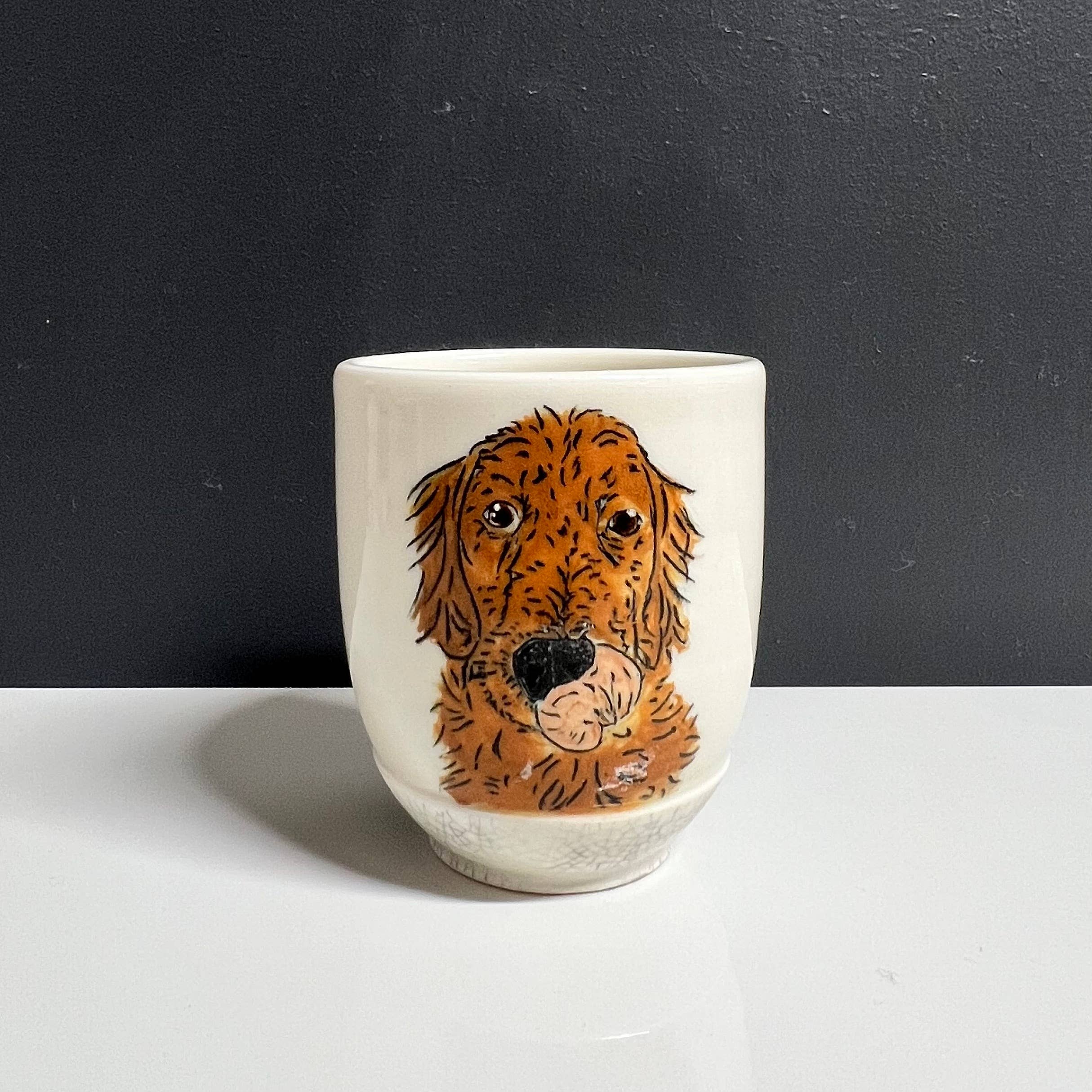 Lucy Nilan Studios - Venta al por mayor Tarro de chuches - Perros - Tarro Golden Retriever para perros1