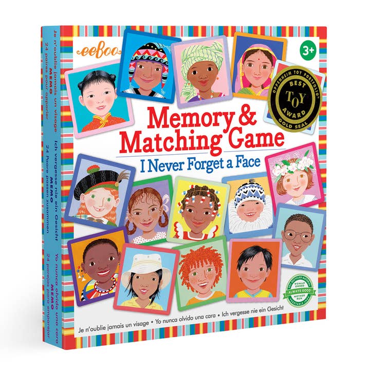 eeBoo - Wholesale Brain Game - Kids - I Never Forget a Face Matching & Memory Game