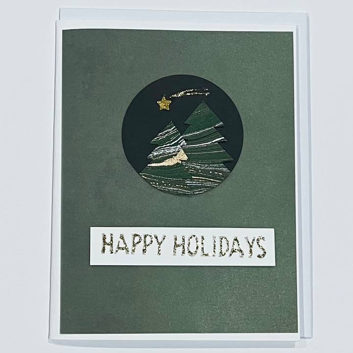 Christmas Card Shooting Star for wholesale by Marie's Paperie