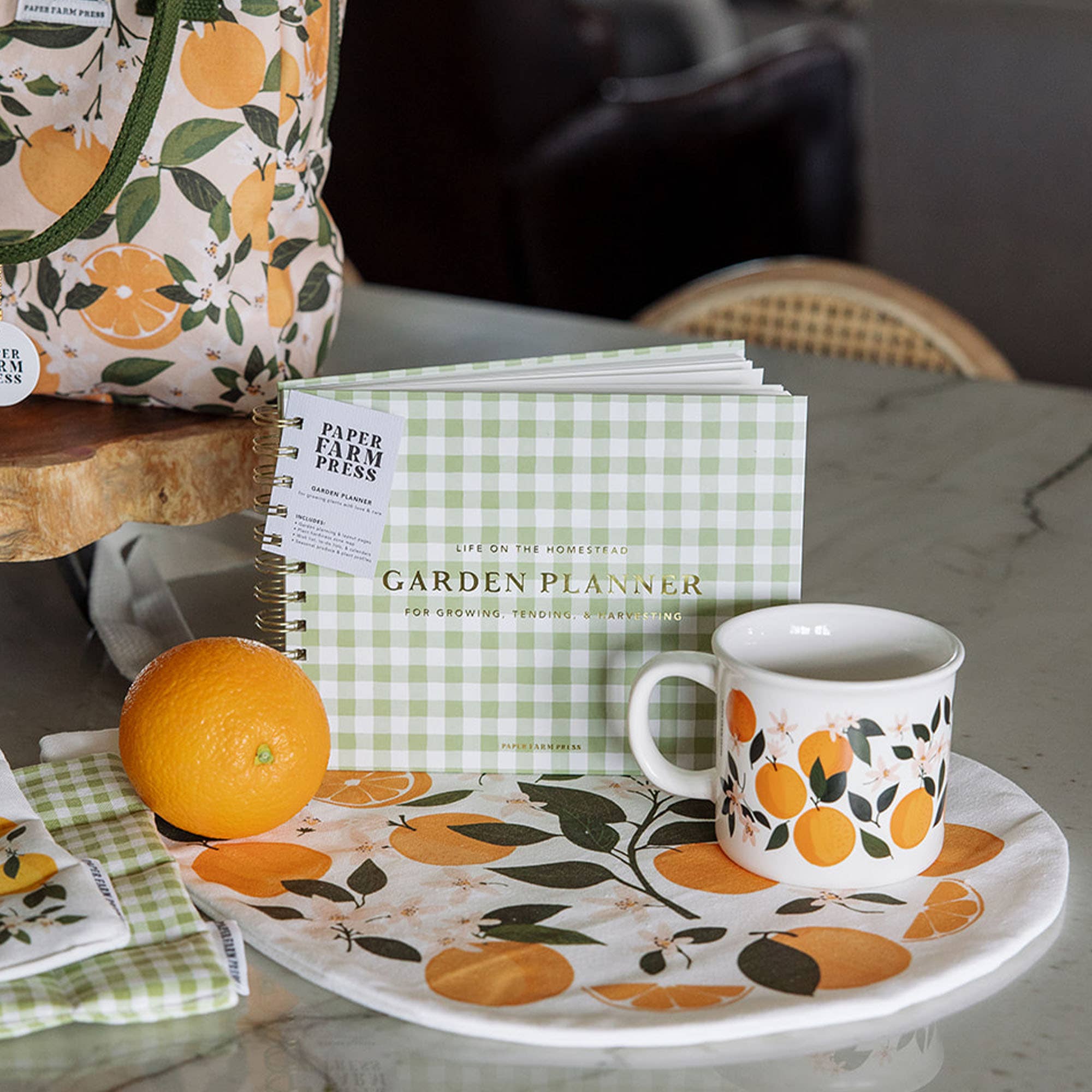 Paper Farm Press - Wholesale Planner - Life On The Homestead Garden Planner - Gingham19