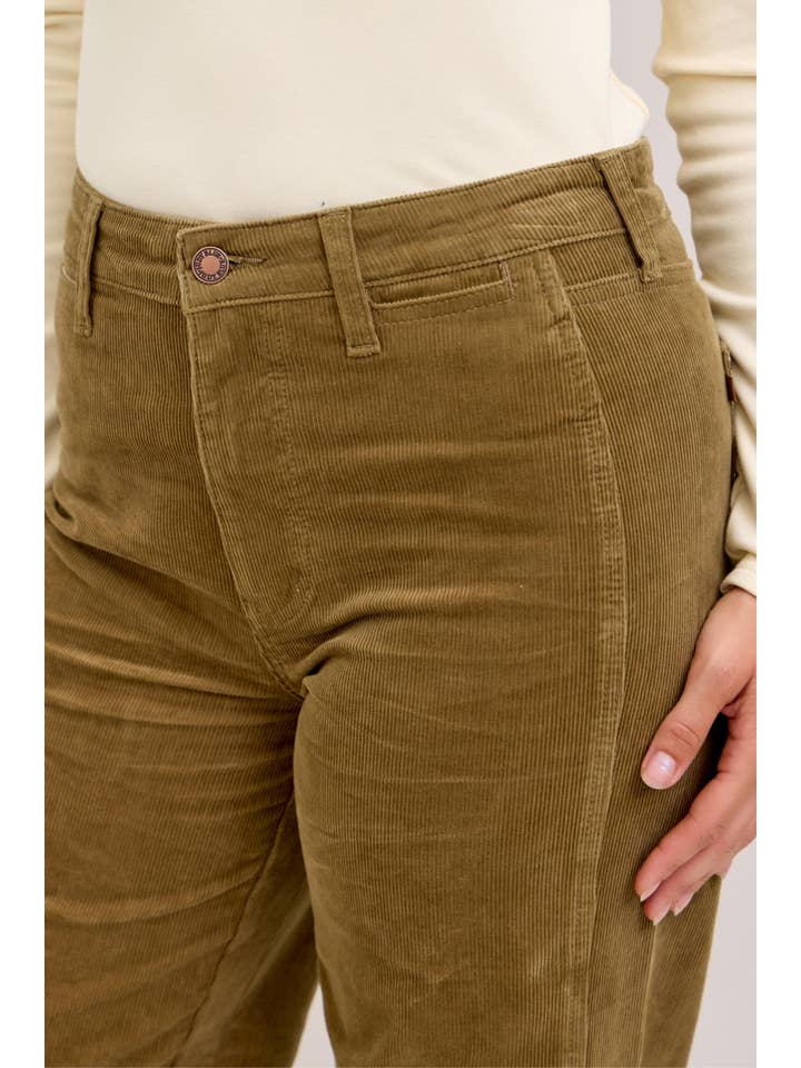 OLIVE HW Retro Wide Welt Pockets & Forward Side Seams for wholesale on Faire5