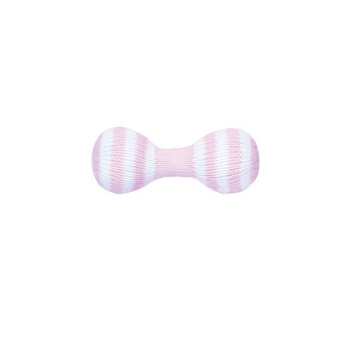 Petit Ami & Zubels - Wholesale Handheld Rattle - Baby - Dumbbell Hand-Knit Rattle - 2 Colors