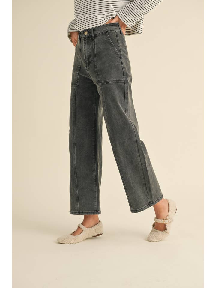 MIOU MUSE - Wholesale Jeans - Women's - P3966 PANELED STRETCH PANTS