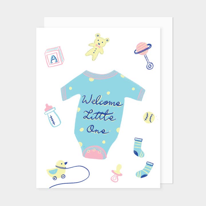 Welkom Little One wenskaart voor wholesale door LKD - Lily Kao Design