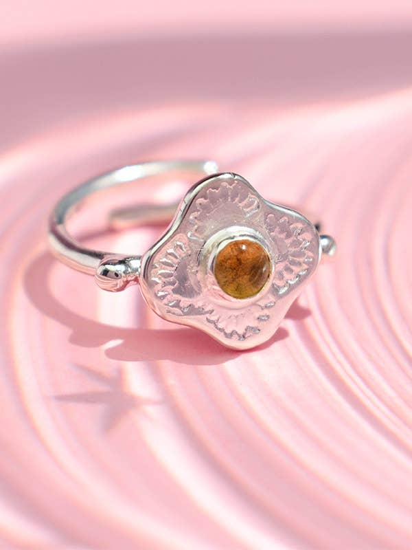 Citrin sten ring for engroshandel hos Annoushe jewelry