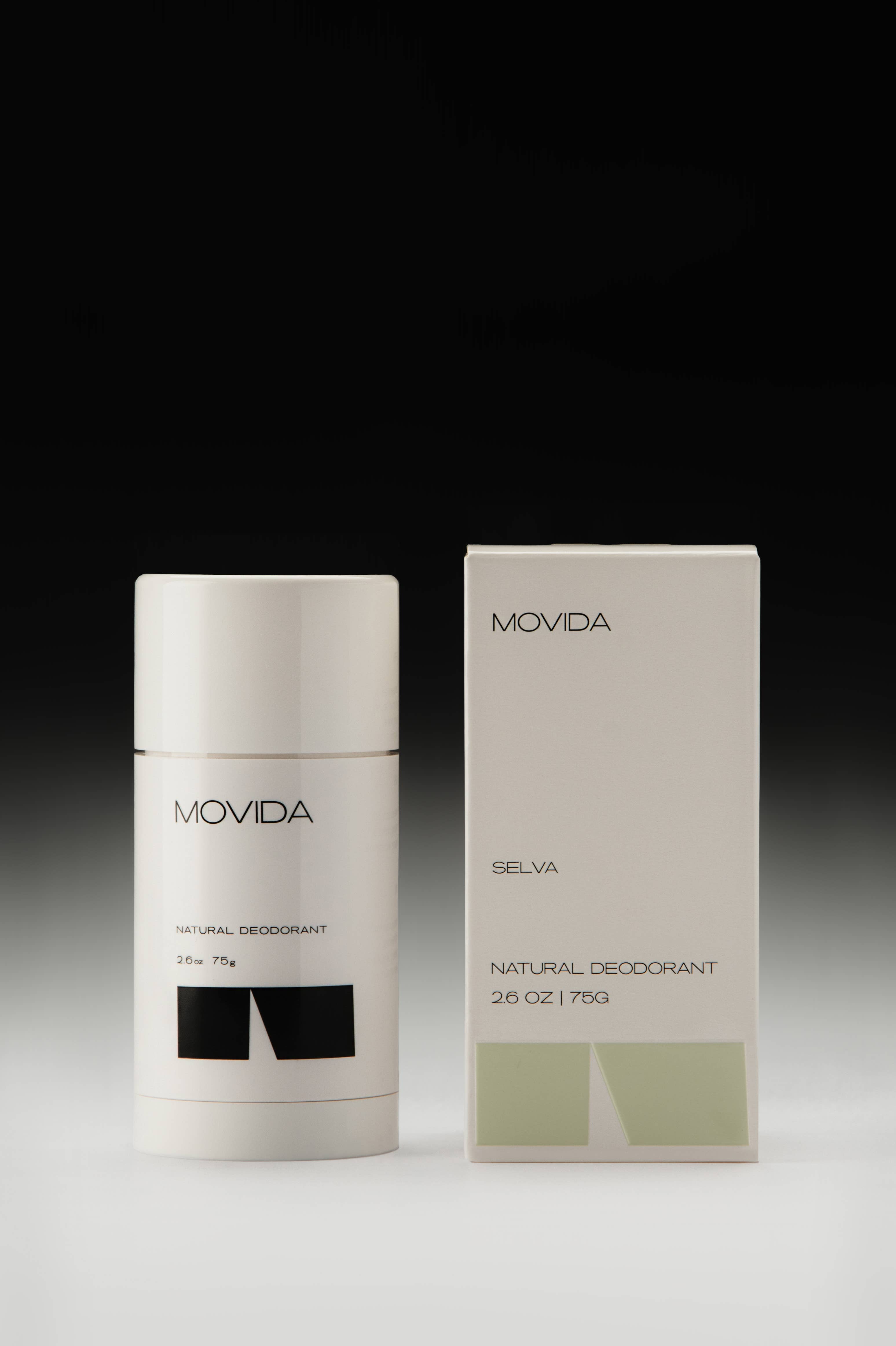 Movida - Wholesale Deodorant - Unisex - Plant-Based Natural Deodorant - Selva - Green Leaves
