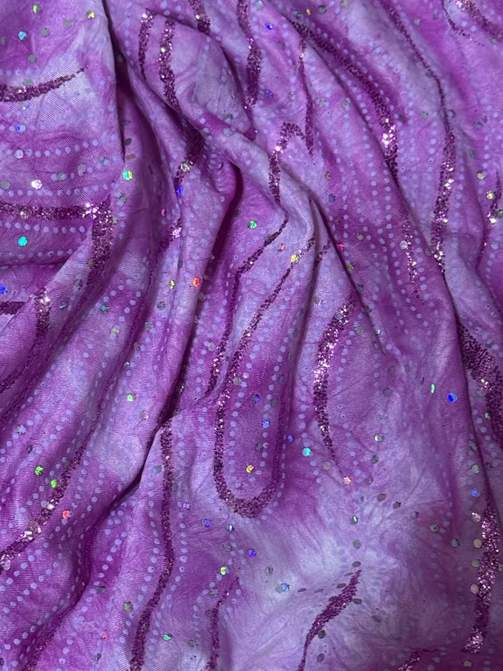 Fucsia Tie Dye con lentejuelas multicolor para venta al por mayor de Show Skinz