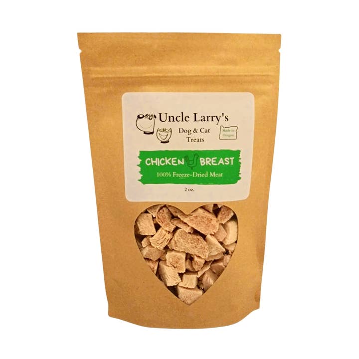 100% Chicken Breast 2 oz for wholesale by Uncle Larry's Treats