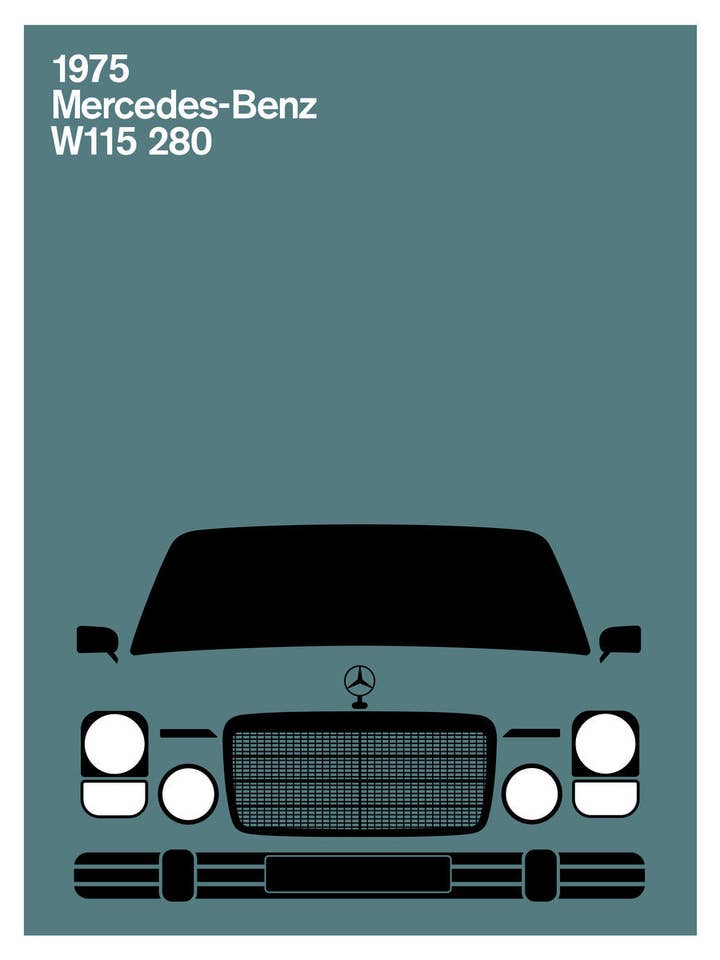 Mercedes-Benz W115 280C, 1975 por atacado de Print Collection