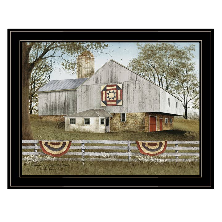 "American Star Quilt Block Barn" by Billy Jacobs for wholesale by Trendy Decor 4U