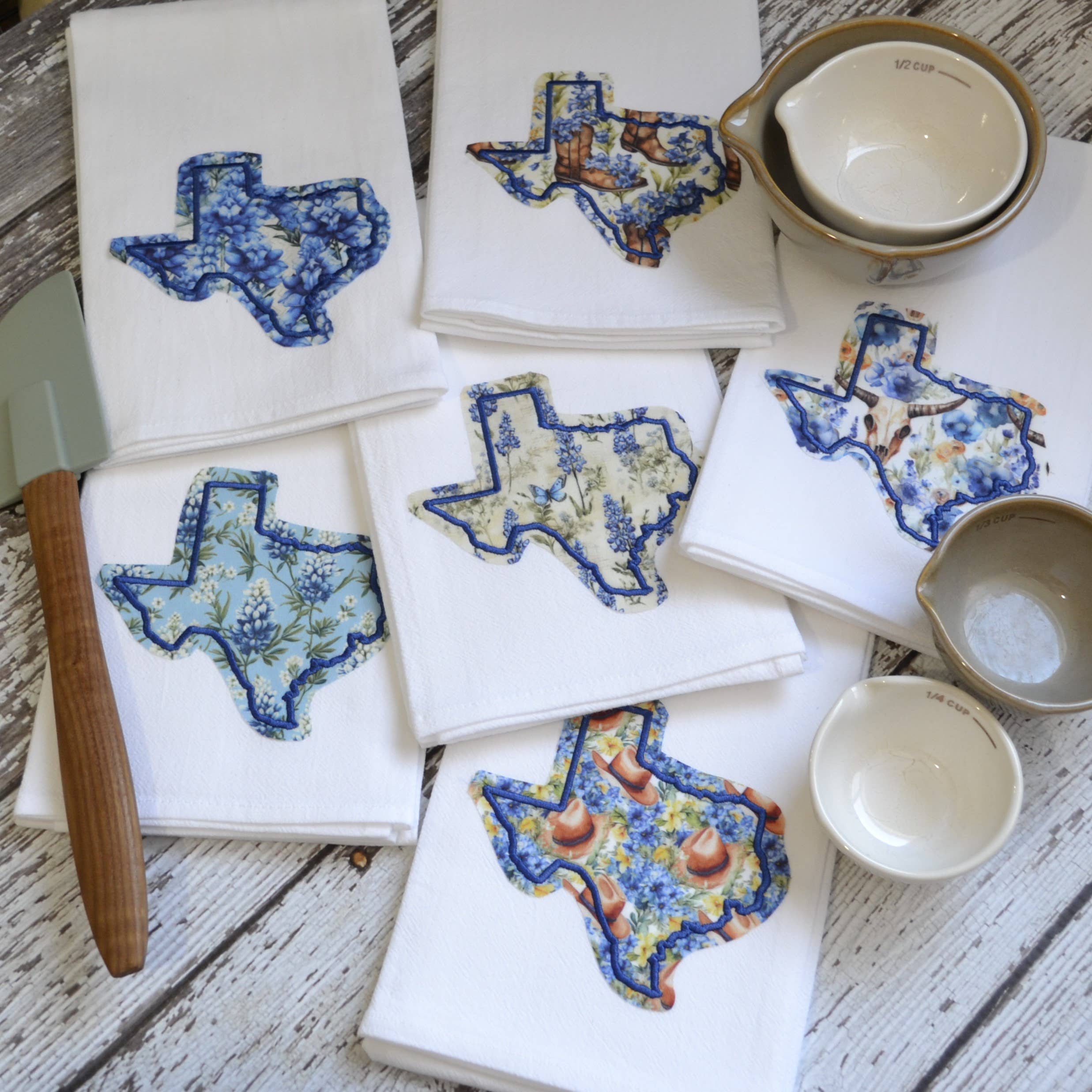 SewMuchMoreStore - Wholesale Tea Towel - TX - Blue Bonnet Collection17