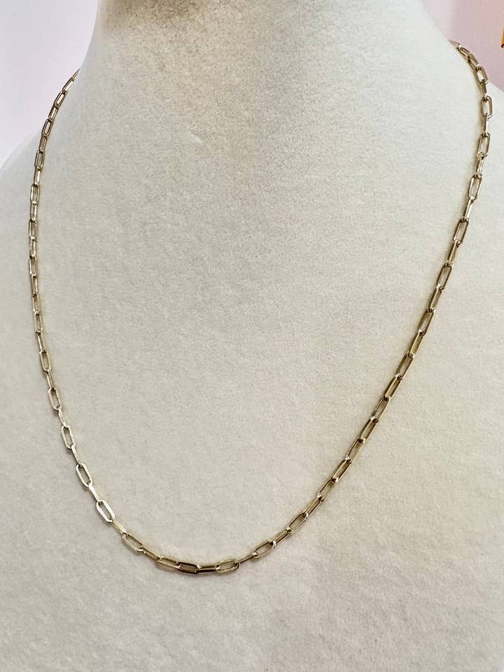 Collana a Catena con Fermaglio a Graffetta — Argento Sterling 925 Placcato in Oro per la vendita all'ingrosso da parte di Aqua Brasil LLC