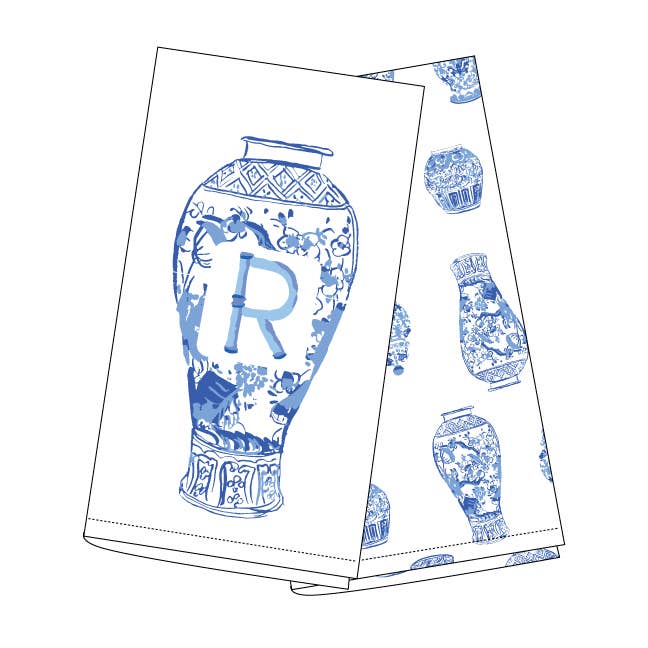 8 Oak Lane – Engroshandel Viskestykke – Ginger Jar Initial køkkenhåndklædesæt13