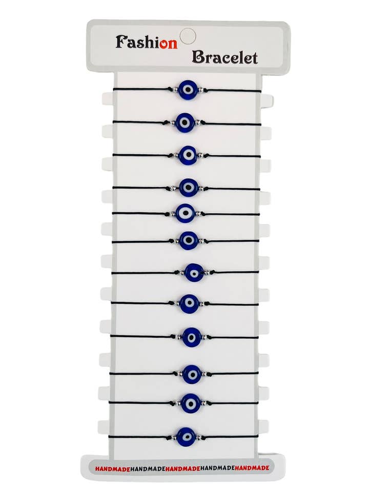 Evil Eye Bracelet String Adjustable Bracelet For Unisex and other Purchase Wholesale made in turkey. Free Returns & Net 60 Terms on Faire trending on Faire.