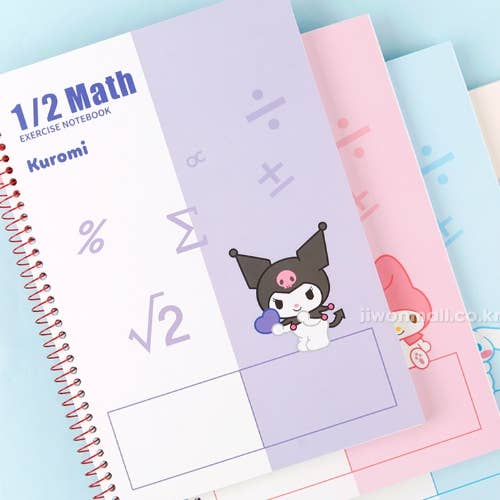 BCZShop - Wholesale Notebook - SANRIO CHARACTERS MATH UNRULED NOTEBOOK1