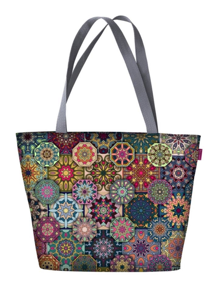 Valencia Holiday Bertoni Schultertasche aus Segeltuch für den Großhandel von IngrossoBertoni by INCI Srl