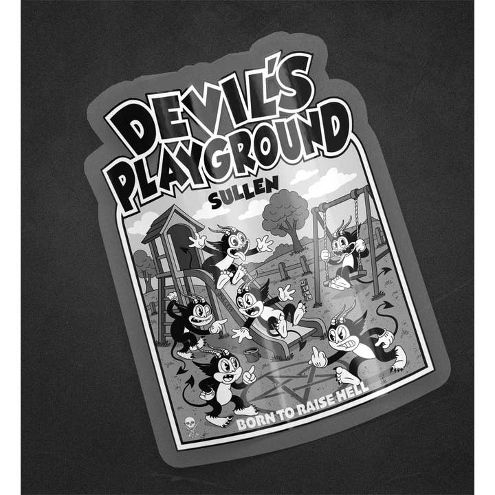 Djävulens lekplats-klistermärke för wholesale av Sullen Clothing