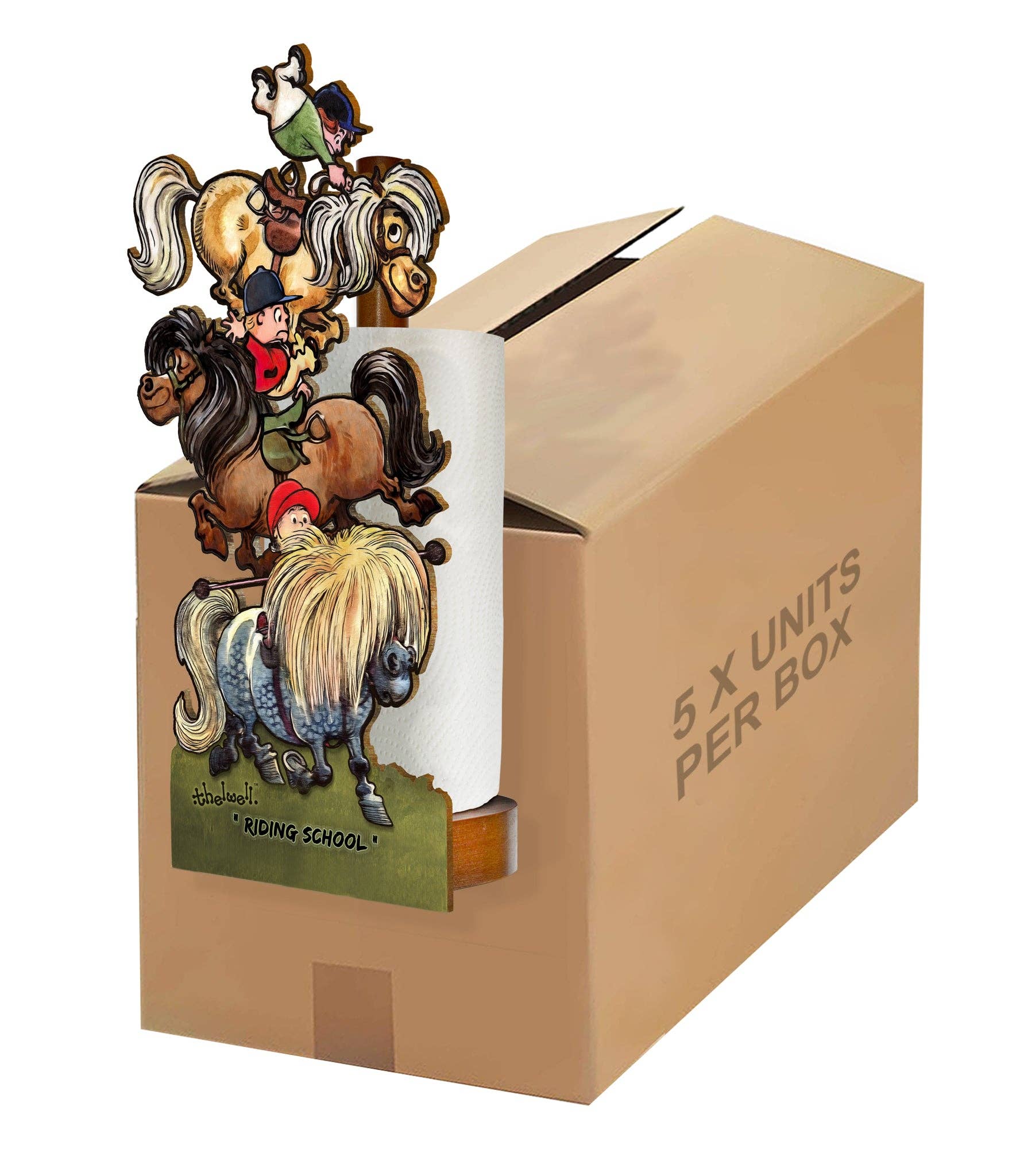 LOOPRINTS - Wholesale Toilet Paper Holder - Toilet & Kitchen Roll Holder - Pony / Horse Riding School6