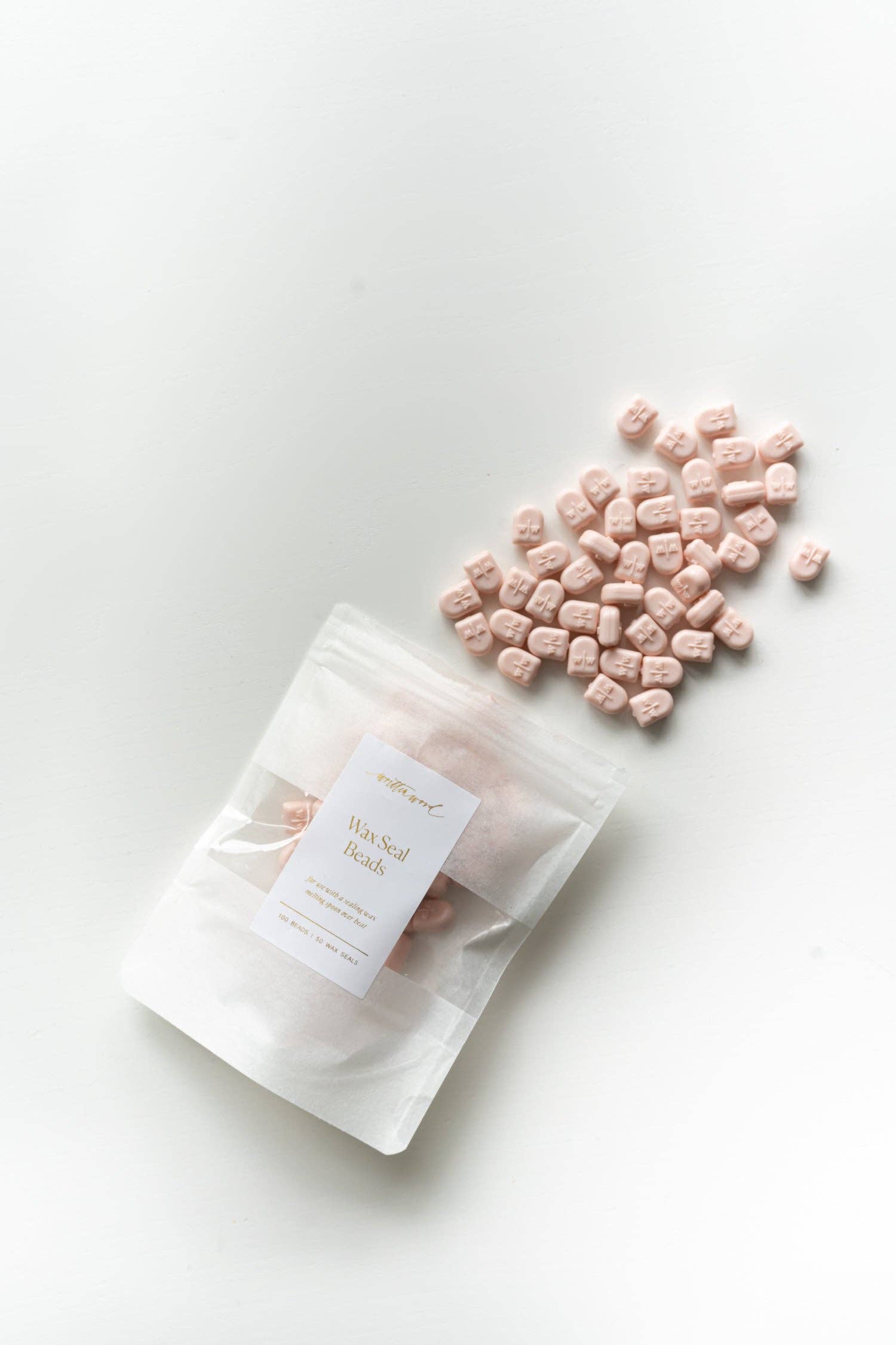 Written Word Calligraphy – Lacre por atacado – Contas de cera blush para lacres2