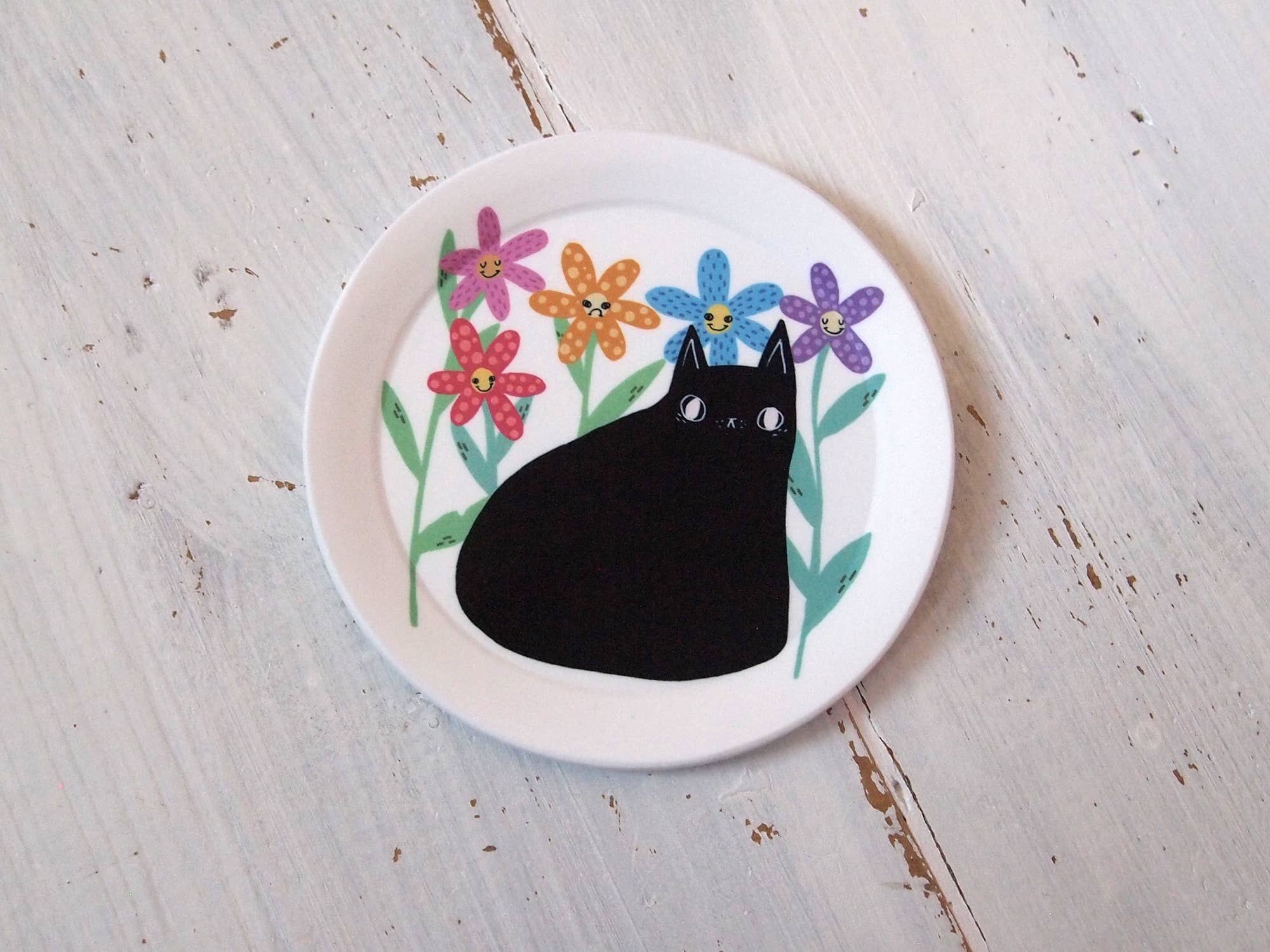 I LIKE CATS - Wholesale Jewelry Dish - Black cat trinket dish ring dish, jewellery tray3