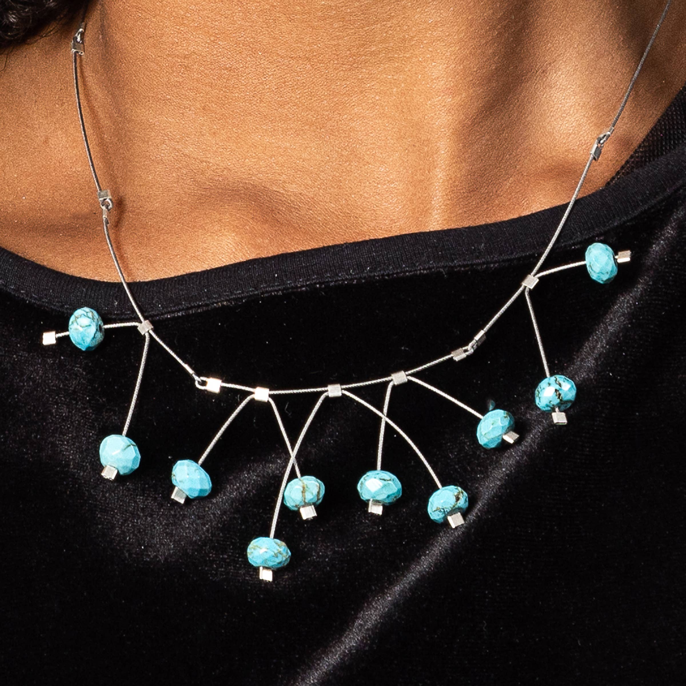 Meghan Patrice Riley – Colar de elos e correntes por atacado – Colar Redux Spring20