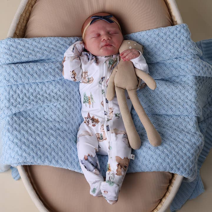 Snuggle Hunny - Wholesale Sleepsuit - Baby - Dragon Organic Snuggle Sleepsuit Zip Footie