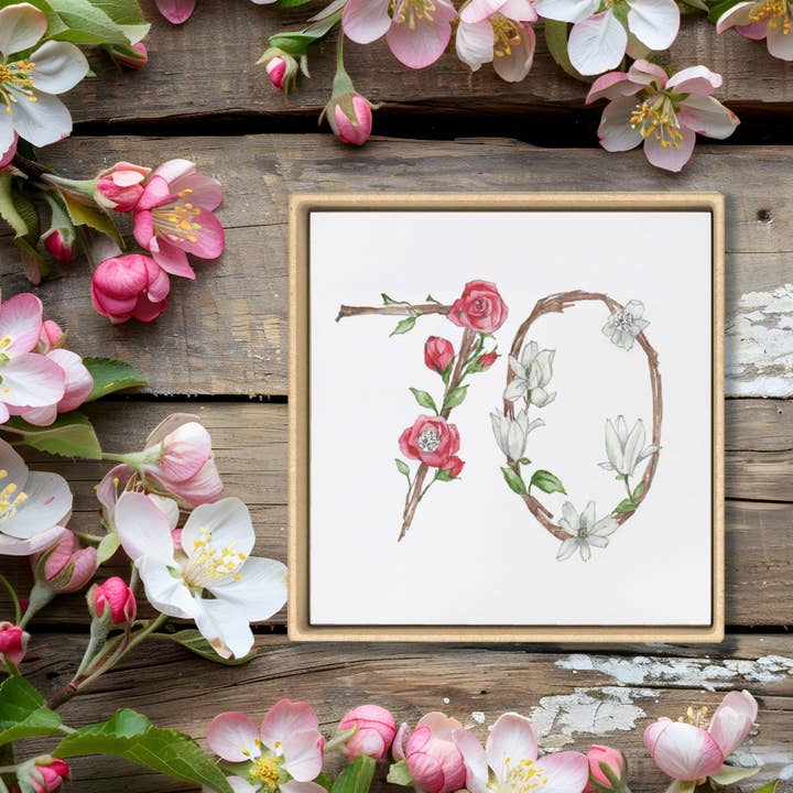 Sterling Silver Stud Earrings – Floral 70th Birthday Gift With Secure Butterfly Backs for wholesale by Crumble & Core