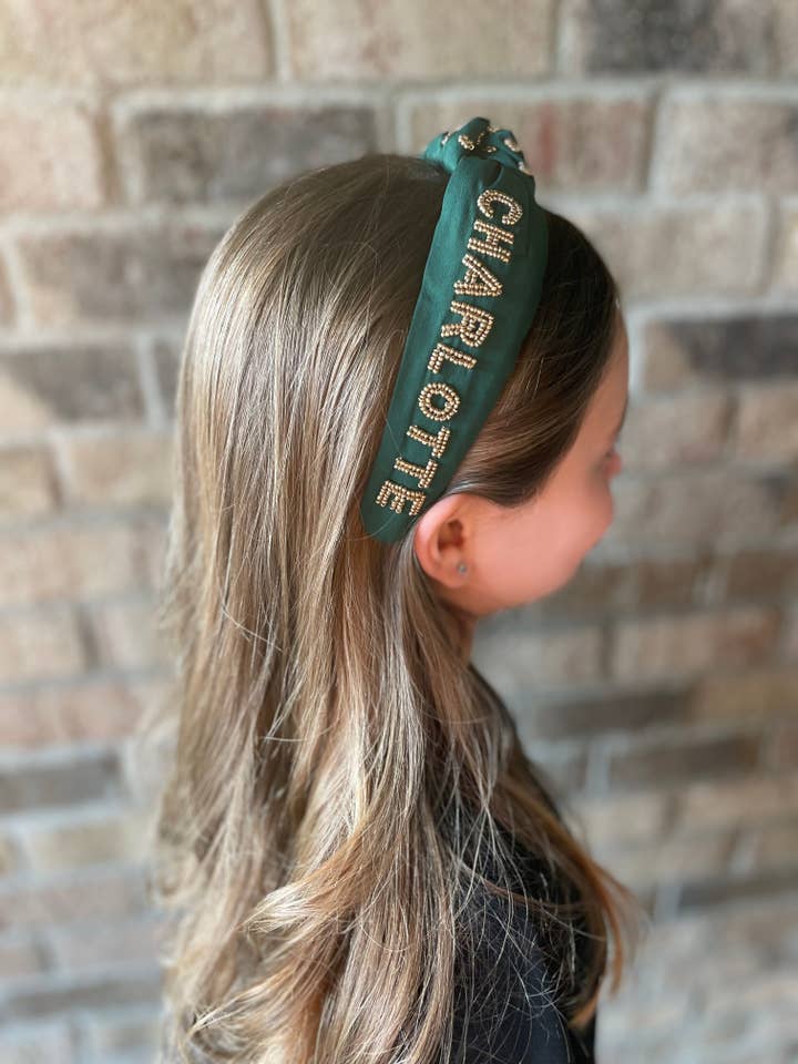Adelia, LLC - Wholesale Fashion Headband - Unisex - UNC Charlotte UNCC Forty Niners Beaded Headband