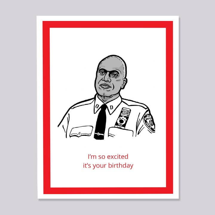 Brooklyn Nine Nine Captain Holt Birthday Card for wholesale by Design Corner