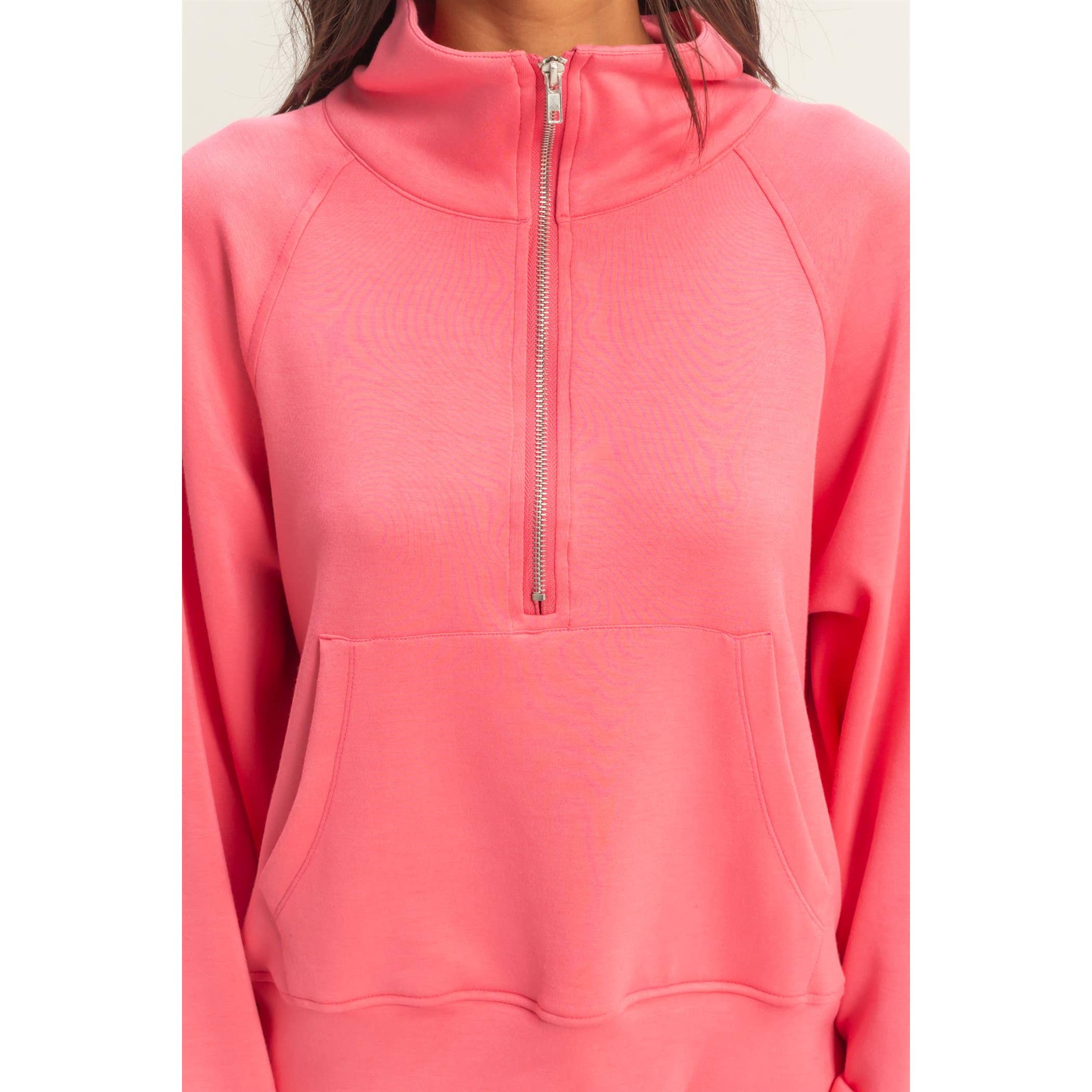 HYFVE - Wholesale Sweatshirt - Women's - Half-Zip Collar Pullover21