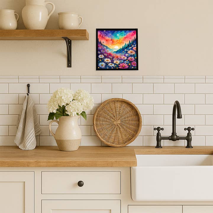 Colorful Asters Metal Print DAC1925 for wholesale by Caroline's Treasures