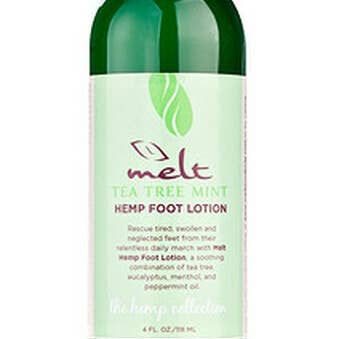 Tea Tree Mint Foot Lotion for wholesale by Melt Bath and Skincare