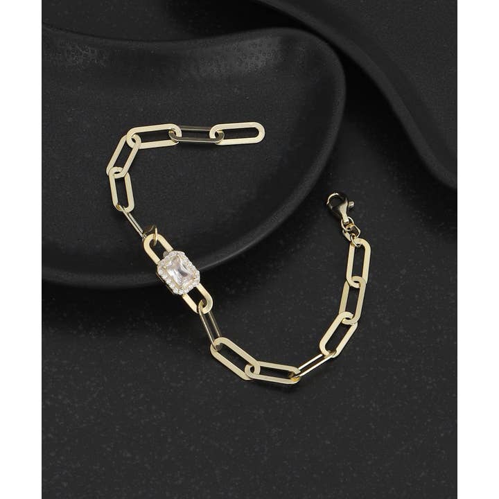 AVENS - Wholesale Link & Chain Bracelet - Bracelet with glass bead