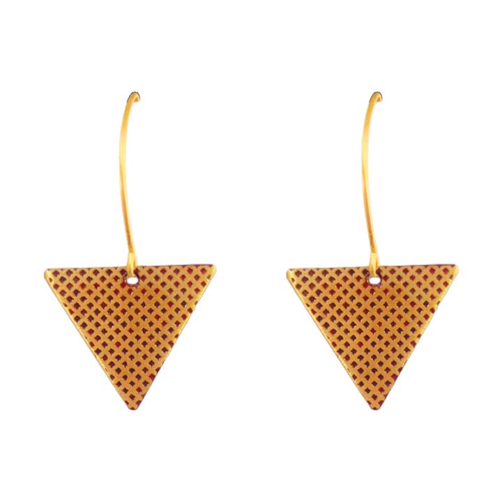 Ovi Hook earrings,berry for wholesale by Daughters of the Ganges