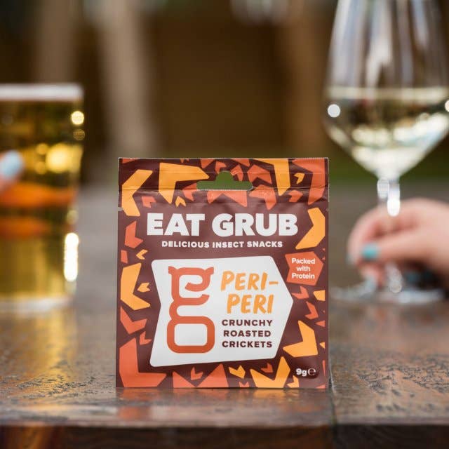 Eat Grub – wholesale Puffed snack – Crunchy Roasted Crickets – Peri-Peri