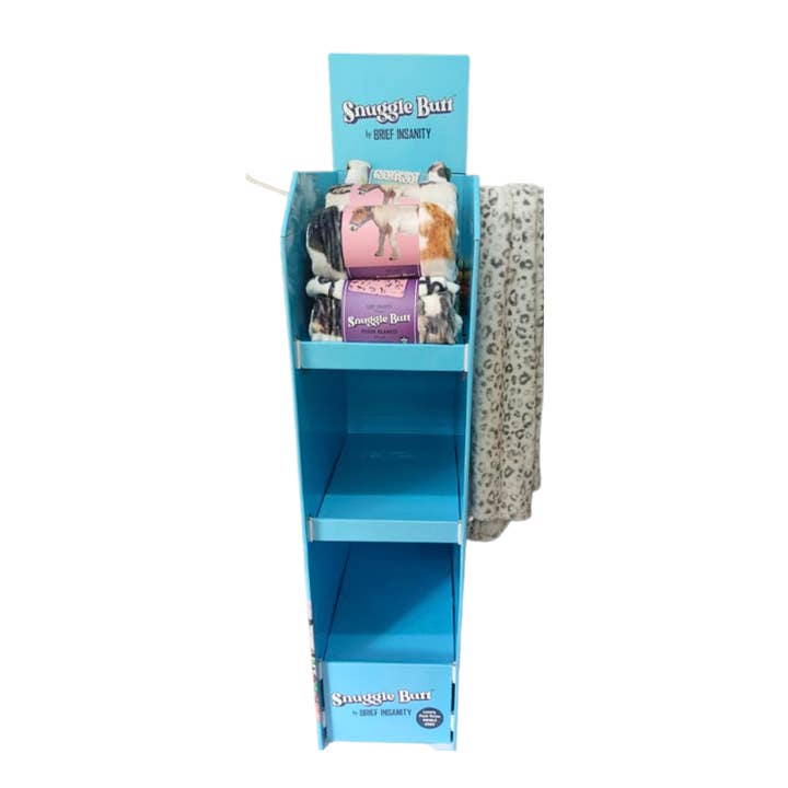 BRIEF INSANITY - Wholesale Retailer Display - Home & Living - RUSTIE'S CARDBOARD BLANKET DISPLAY
