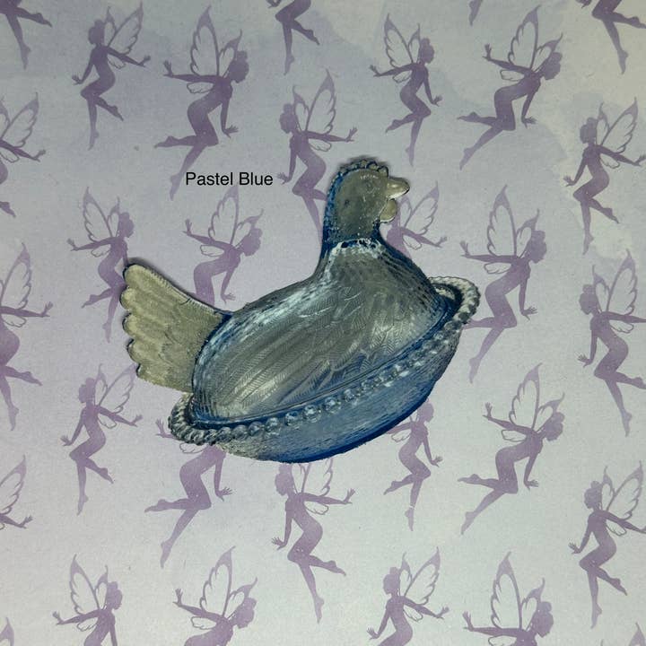 My Graphic Fairy Designs - Wholesale Sticker - Hen on Nest Sticker, Blue Collection3