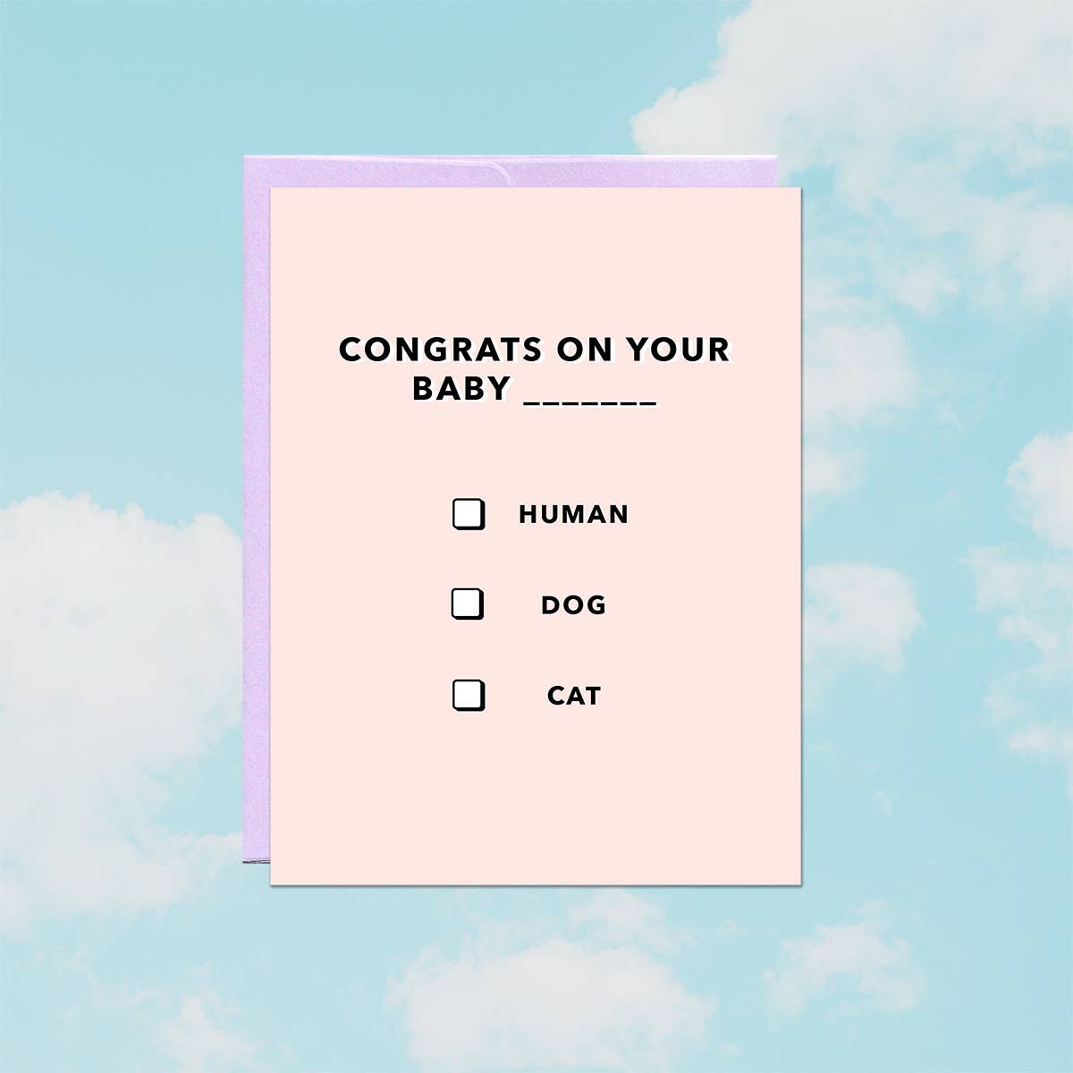 Party Mountain Paper co. - Wholesale Baby Card - Baby Multiple Choice | Baby Card1