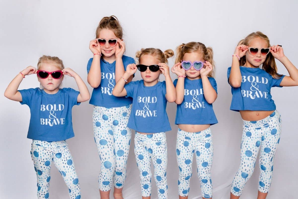 My Petite & Me - Wholesale Top & Pant Set - Kids - Girls Activewear Bold and Brave Pants and Shirt Set3